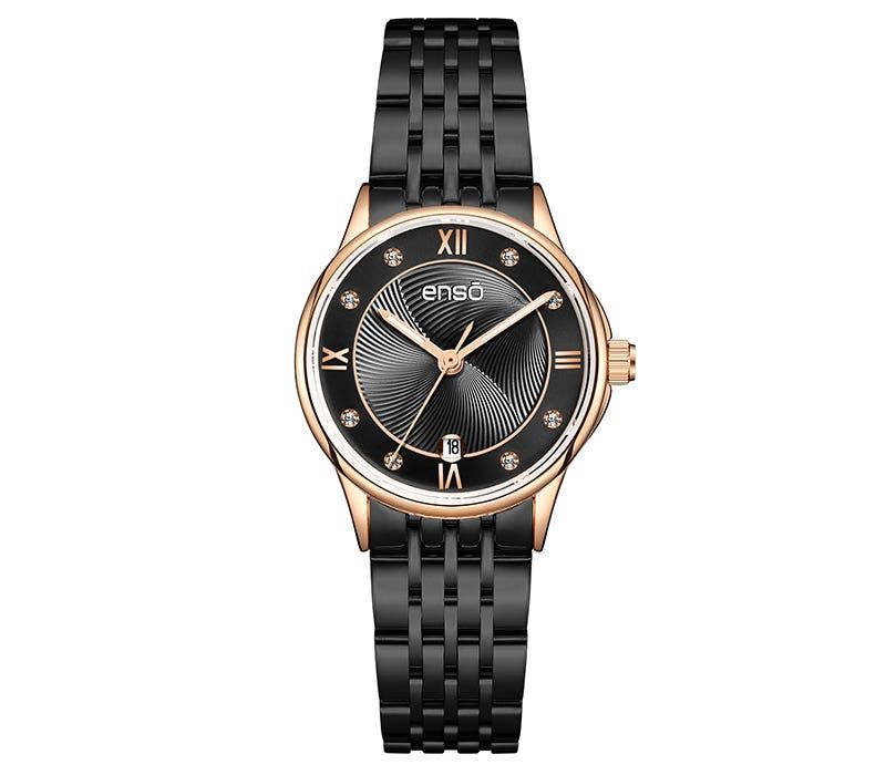 Reloj dama negro on sale