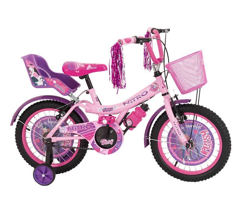 BICICLETA INFANTIL ARO 12 EVEZO – ROSA OSCURO – EB12GK01RO