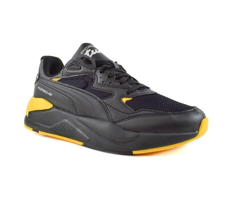 Tenis puma negro con discount amarillo